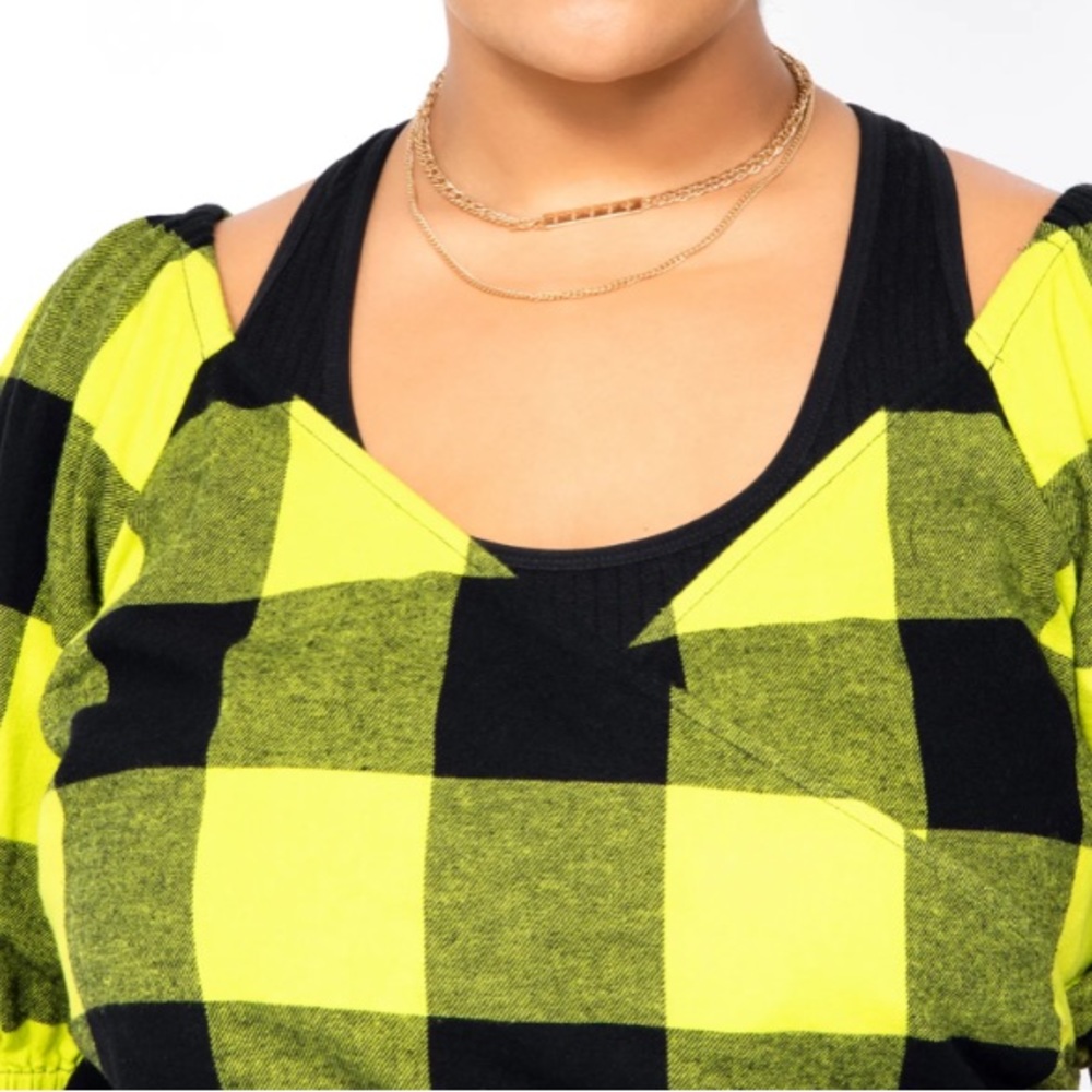 BP. Skater Smocked Back Wrapped Surplice Top - Picture 13 of 14